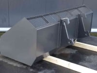 Loading buckets Hofstede Schepbak laadbak opschepbak schep opschep laad bak Rechte achterwand doorkijk