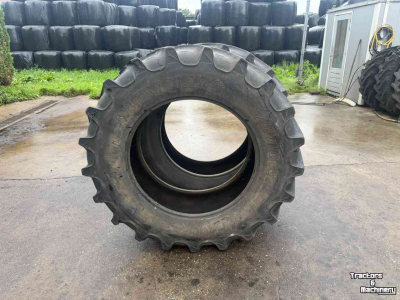 Wheels, Tyres, Rims & Dual spacers BKT 520/70R38