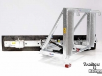 Rubber yard scraper Qmac Modulo rubber voerschuiven JCB Q-fit aanbouw
