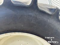 Wheels, Tyres, Rims & Dual spacers Mitas Set Mitas Banden 600/65R38 & 480/65R28 AC65 Vaste Velgen