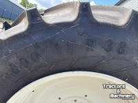 Wheels, Tyres, Rims & Dual spacers Mitas Set Mitas Banden 600/65R38 & 480/65R28 AC65 Vaste Velgen