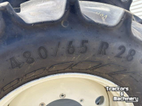 Wheels, Tyres, Rims & Dual spacers Mitas Set Mitas Banden 600/65R38 & 480/65R28 AC65 Vaste Velgen