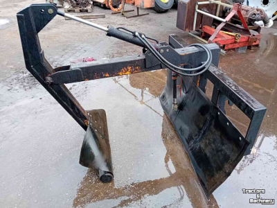 Bale clauw  Balenklem, Pakkenklem, boven-over, JCB aansluiting