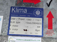 Storage ventilation systems  Klima DLM-12aaLD Lownoise Axiaalventilatoren 1.5KW