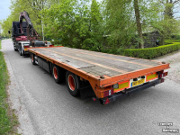Low loader / Semi trailer Vogelzang 3-asser dieplader aanhanger, vlakke vloer met Twistlock