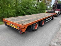 Low loader / Semi trailer Vogelzang 3-asser dieplader aanhanger, vlakke vloer met Twistlock