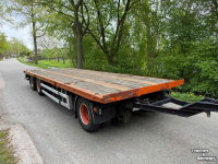 Low loader / Semi trailer Vogelzang 3-asser dieplader aanhanger, vlakke vloer met Twistlock