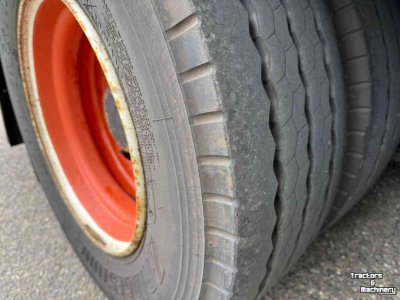Low loader / Semi trailer Vogelzang 3-asser dieplader aanhanger, vlakke vloer met Twistlock