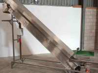 Conveyor Affeldt Opvoerband RVS 3720X400 mm / elevatorband / elevator belt / förderband / steigband