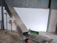 Conveyor Affeldt Opvoerband RVS 3720X400 mm / elevatorband / elevator belt / förderband / steigband