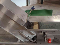 Conveyor Affeldt Opvoerband RVS 3720X400 mm / elevatorband / elevator belt / förderband / steigband