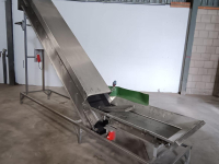 Elevator conveyor Affeldt Opvoerband  RVS OPVOERBAND ELEVATORBAND ELEVATOR BELT FÖRDERBAND STEIGBAND