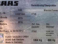 Tedder Claas Volto 1100 T Schudder