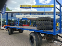 Low loader / Semi trailer  PLATTE BALENWAGEN AANHANGER