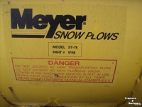 Snow Removal Equipment Jongerius Meyer snow plows  ST-78  Fuchs  Weidemann