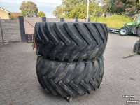 Wheels, Tyres, Rims & Dual spacers John Deere 800/65 R32 wielen  Grote ZF Steek