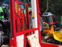 Silage block-cutter Trioliet TU 195  met hefmast en mechanische afschuiver