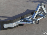 Rubber yard scraper Qmac RSTL300-ZU RUBBERSCHUIF CAT2+LEPEL