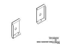 Diverse new spare-parts Qmac HAKENSET: SKIDSTEER JCB MUSTANG BOBCAT