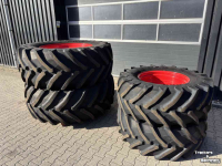 Wheels, Tyres, Rims & Dual spacers Trelleborg 650/65R38 en 540/65R28 TM800 + Fendt velgen