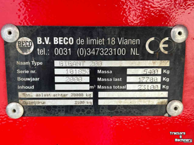 Dumptrailer Beco Gigant 200