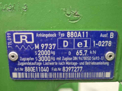 Other tractors and accessories John Deere Rockinger trekhaakframe met Piton-Fix JD 5020 en 5R