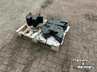 Frontweights Case Case IH 6 x 45 KG Frontgewichten + Middentrekhaak