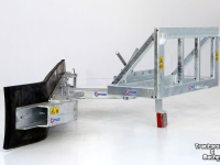 Rubber yard scraper Qmac 240 MECH SCHUIN + HOEK FUCHS BORD