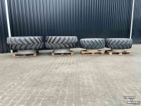 Wheels, Tyres, Rims & Dual spacers Michelin 650/65 R38 XM108 en 540/65 R28 XM108