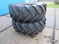 Wheels, Tyres, Rims & Dual spacers JCB 480/80R26 MICHELIN SET TM 420