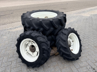 Wheels, Tyres, Rims & Dual spacers Mitas 360/70R24 & 240/70R16 Set Wielen