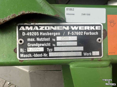 Fertilizer spreader Amazone ZAM 1500