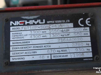 Forklift Nyk FBT18P-50BC-430M elektrische heftruck driewieler Nichiyu forklift gabelstapler