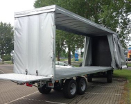 Sailcloth wagon / Harvester wagon Van Der Sluis Zeilenwagen / Oogstwagen