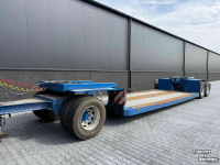 Low loader / Semi trailer  3-asser diepbed dieplader met dolly, Special!