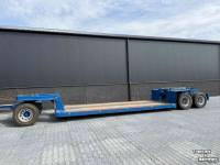 Low loader / Semi trailer  3-asser diepbed dieplader met dolly, Special!