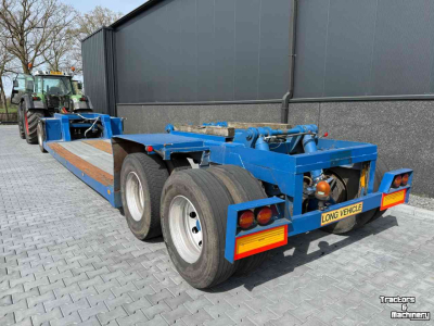 Low loader / Semi trailer  3-asser diepbed dieplader met dolly, Special!