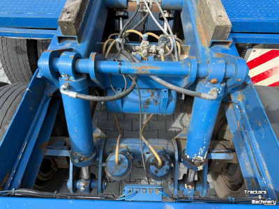 Low loader / Semi trailer  3-asser diepbed dieplader met dolly, Special!