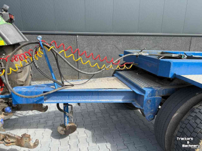 Low loader / Semi trailer  3-asser diepbed dieplader met dolly, Special!