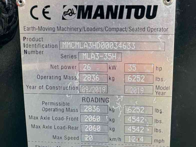 Wheelloader Manitou MLA3-35H