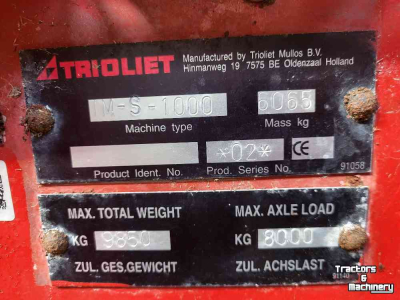 Silage grab-cutter wagon Trioliet MS1000