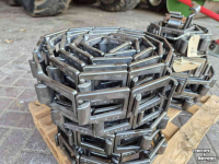 Manure spreader  Rübig T 100 HV bodemketting kettingschakel tebbe veenhuis meststrooier silagewagen
