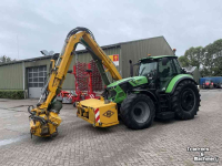 Tractor Deutz-Fahr 6185 Agrotron TTV met Bos maaiarm HE 8044 Fce-HD