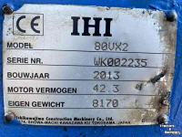 Excavator tracks IHI 80 VX-2