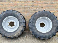 Wheels, Tyres, Rims & Dual spacers Michelin 16.9R24 30% Agribib