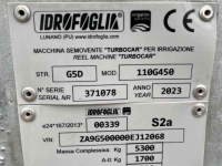 Irrigation hose reel Idrofoglia G5 110/450 beregenings haspel