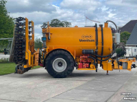 Slurry tank Veenhuis HDG 14000 14 m3 + Zodebemester Afgifte regeling Vacuumpomp