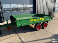 Dumptrailer Deutz 3 tons Kipwagen kiepwagen kipper kieper tandemas met kenteken