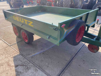 Dumptrailer Deutz 3 tons Kipwagen kiepwagen kipper kieper tandemas met kenteken