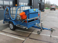 Car trailer up to 3500 Kg  Spuitaanhanger enkelas met IBC watertank en slanghaspels
